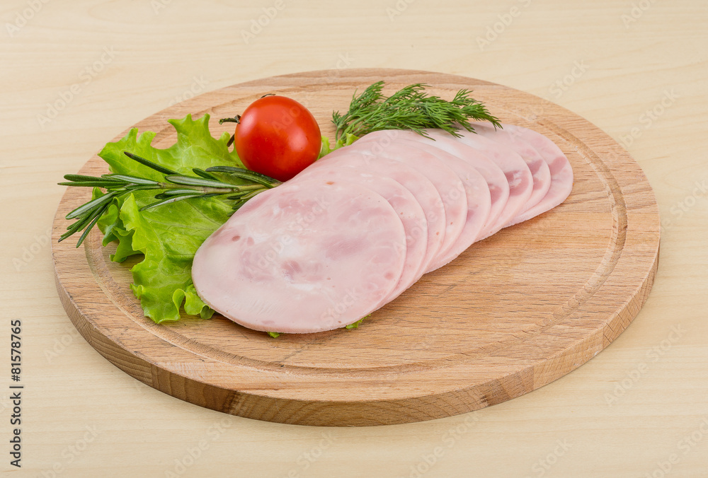 Sliced ham