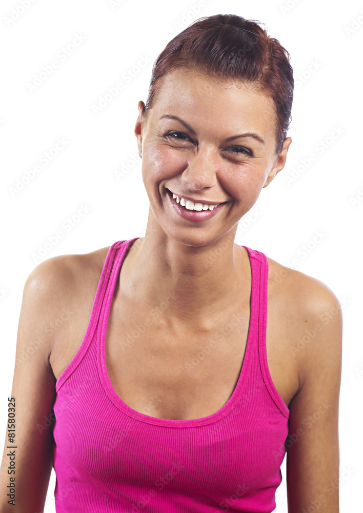 Cheerful pretty young women