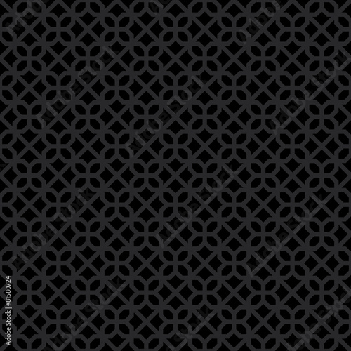 Abstract Seamless Decorative Geometric Dark Gray & Black Pattern