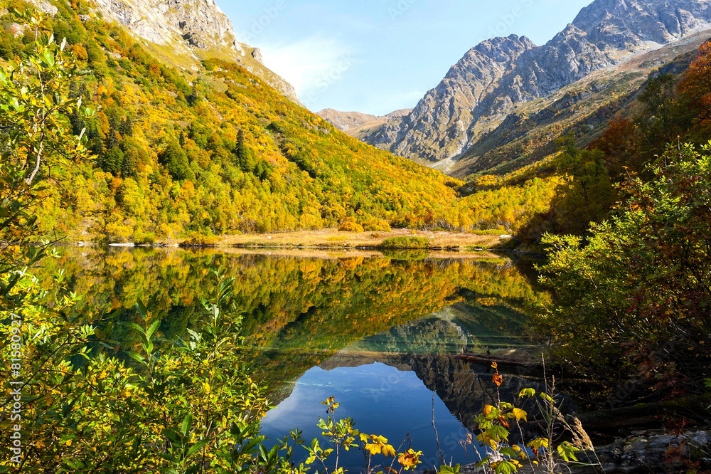 Mountain lake Kardyvach, Caucasus