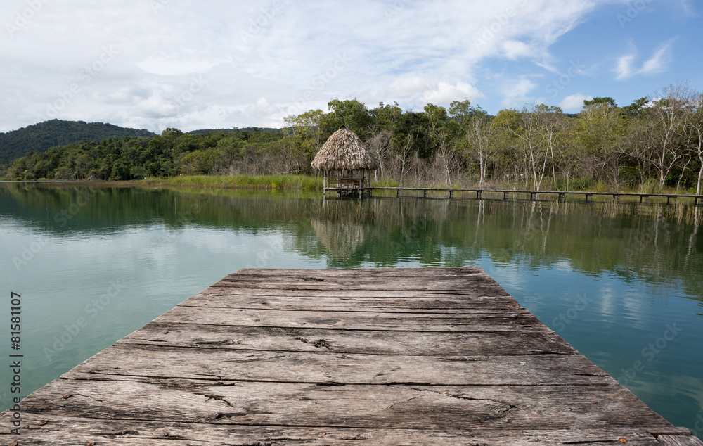 lake Peten Itza in Guatemala