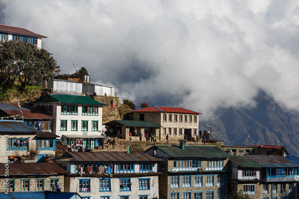 Clouds over Namche Bazar, Nepal
