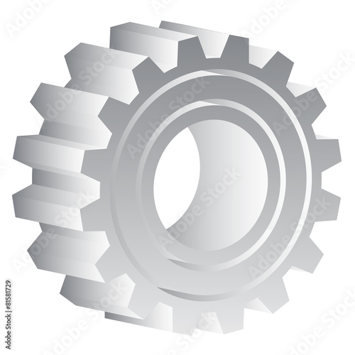 Various gear wheel, rack wheel vector graphics. Mechanics, manuf