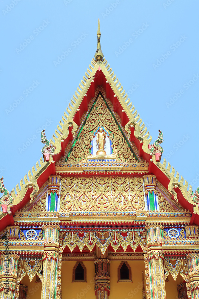 Thai gold temple roof