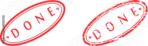 done stamp sticker