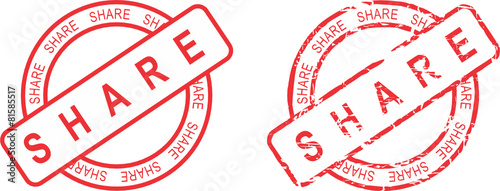 share stamp sticker