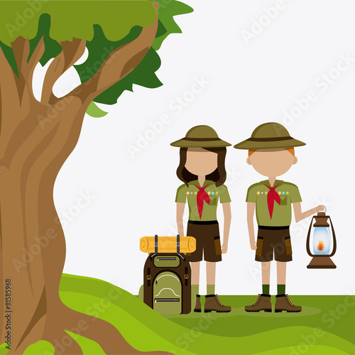 Camping design.