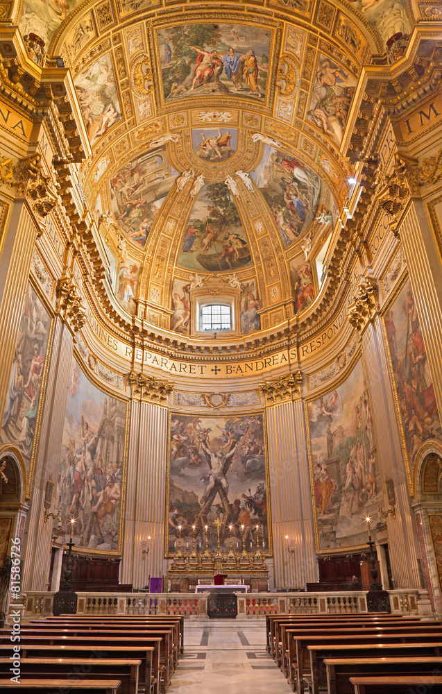 Rome - church Basilica di Sant Andrea della Valle.