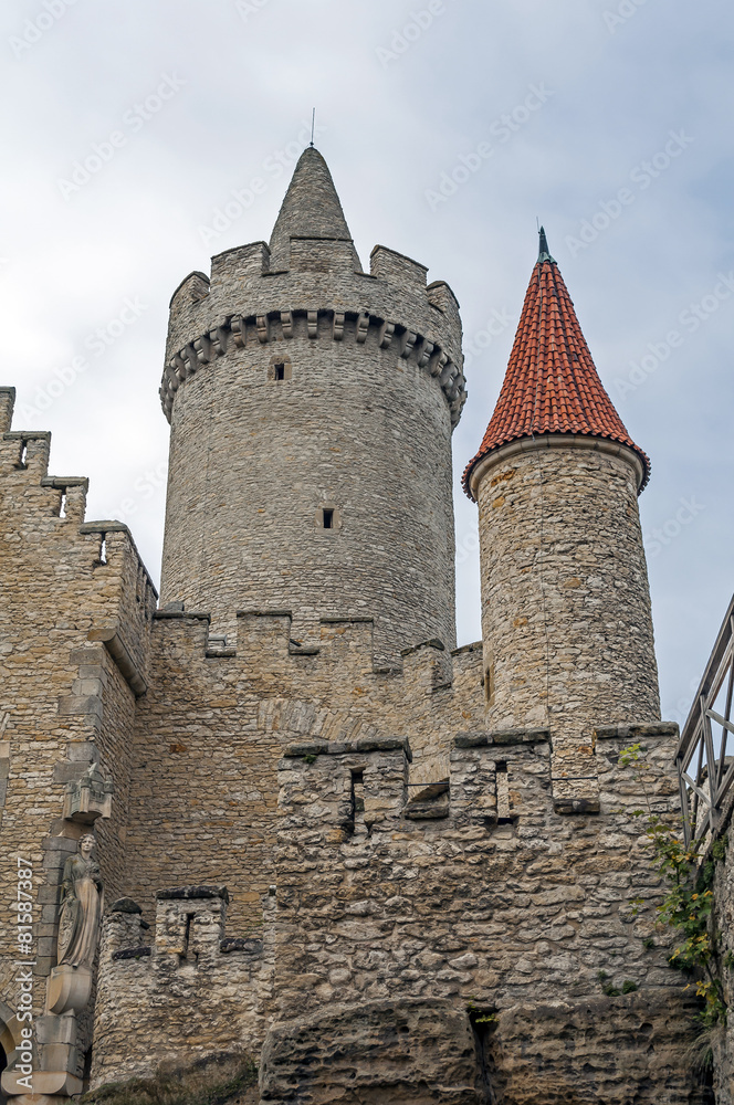 Medieval castle tower.