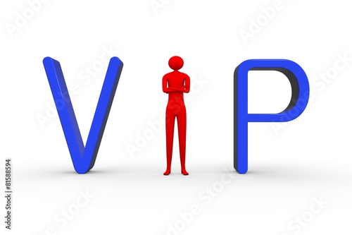 vip people on a white background photo