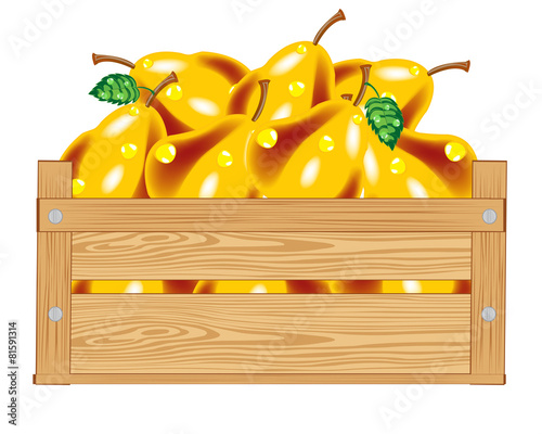 Box with pear