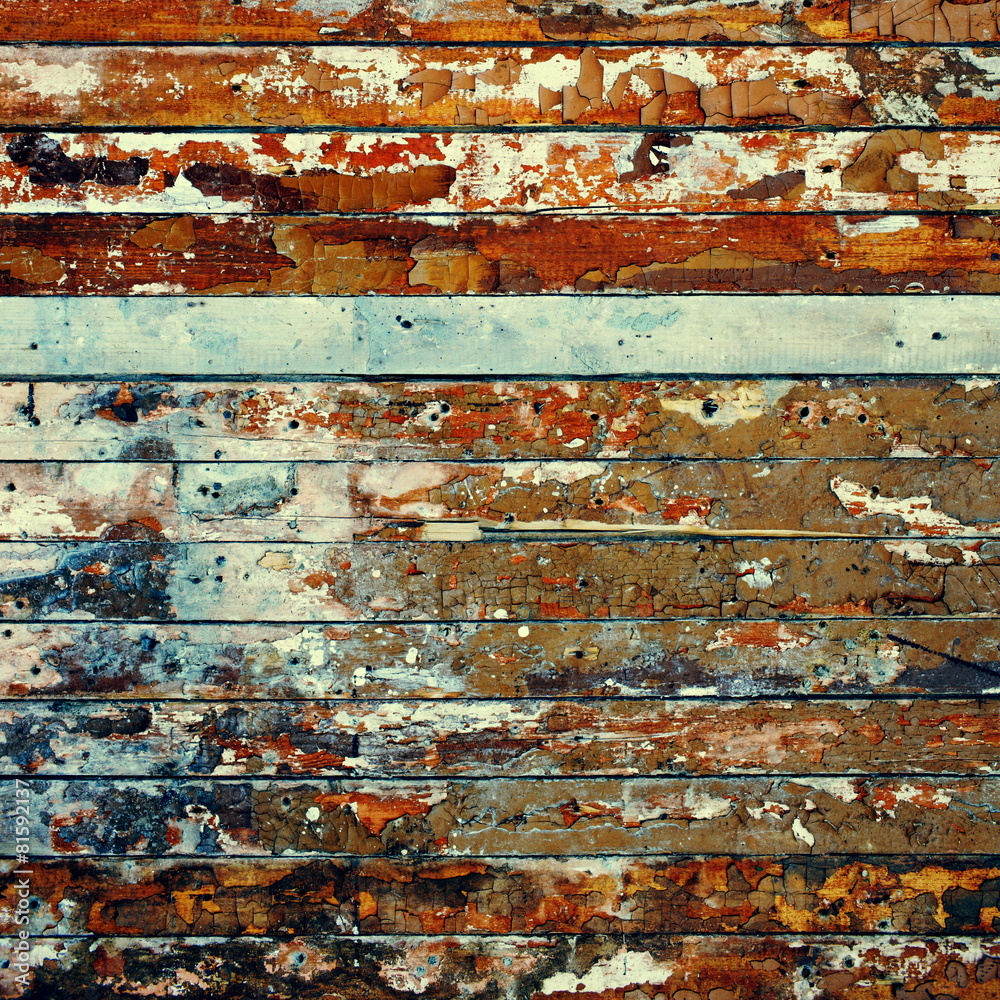 old wooden background with worn and cracked paint old wooden background with worn and cracked paint