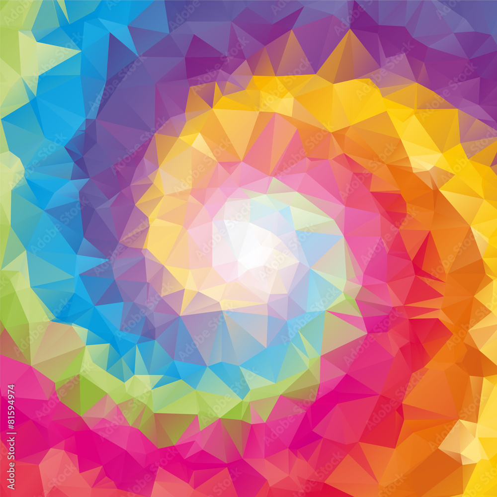 triangular tornado color background