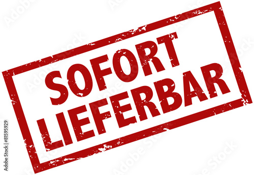 Sofort lieferbar Stempel rot