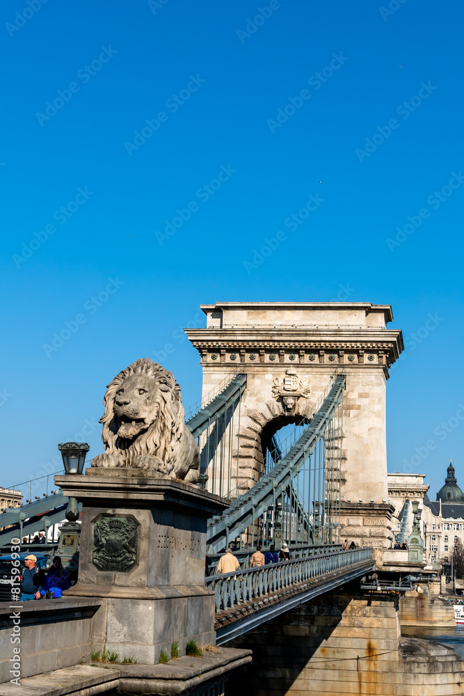 Fototapeta premium Ungarn, Budapest, Kettenbrücke