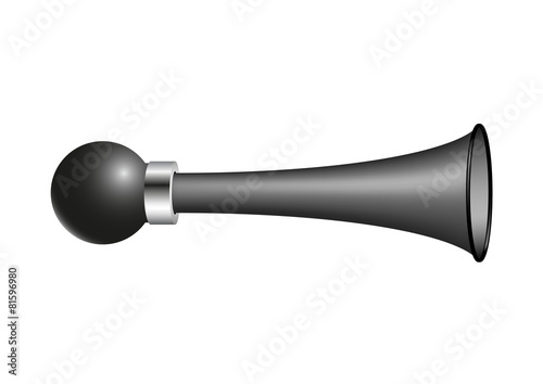 Vintage air horn in black design