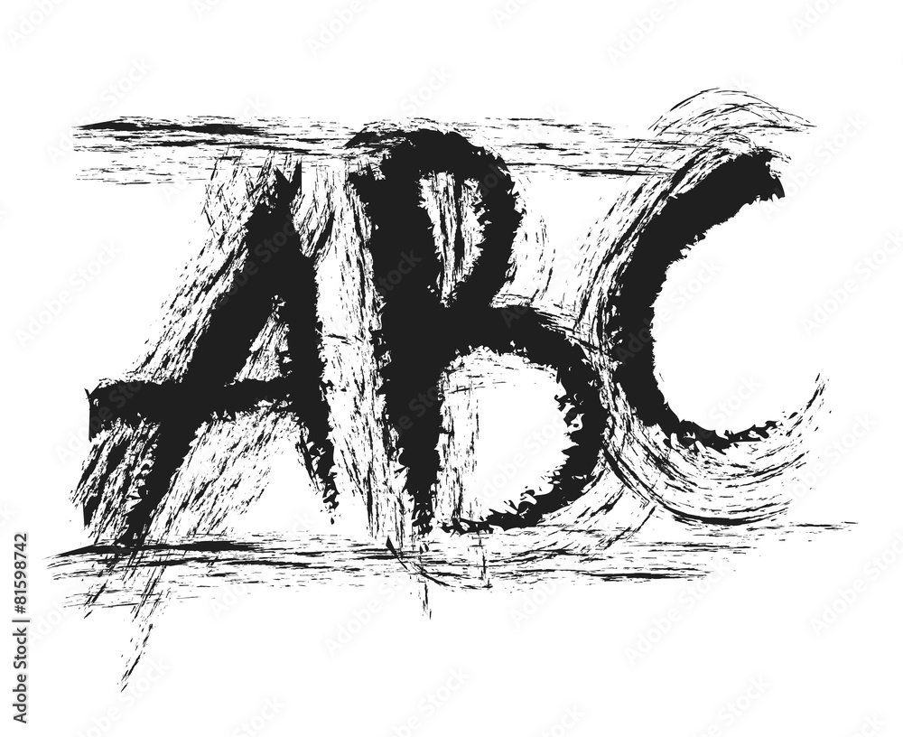 Obraz premium cartoon ABC letters