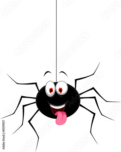cute spider cartoon for you design