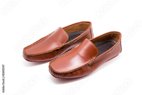 Brown man's shoes