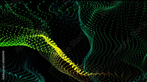 abstract  waves animation