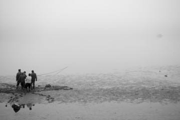 Vintage photo of Fisherman