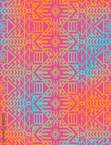 Aztec tribal mexican seamless pattern