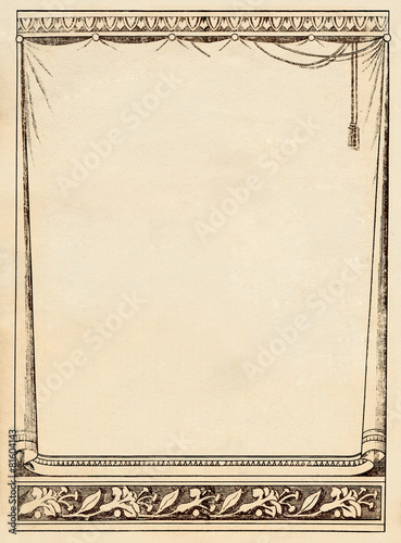 Foto Vintage background on texture paper