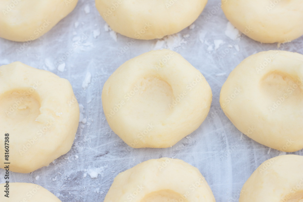 Raw traditional Polish potato and flour noodles. Raw traditional Polish potato and flour noodles.