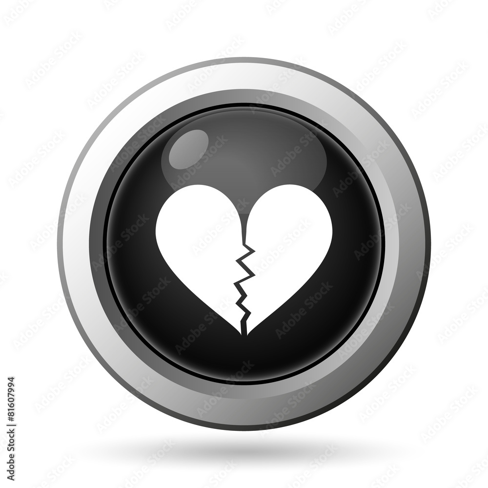 Broken heart icon Broken heart icon