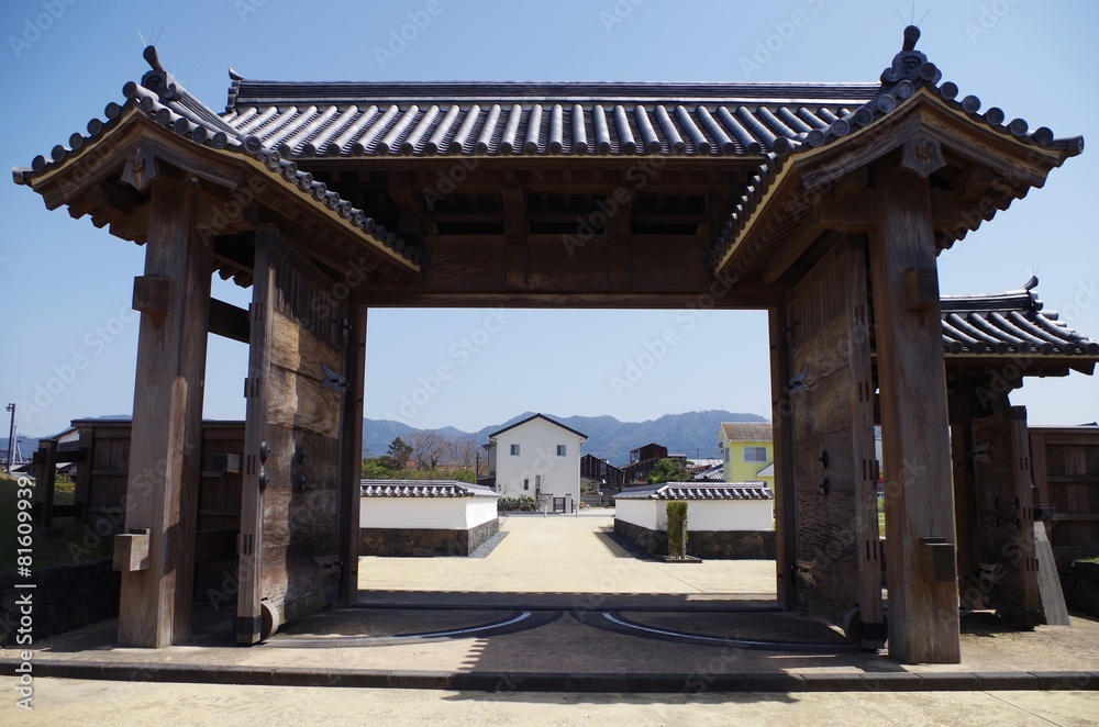 萩　城下町の門