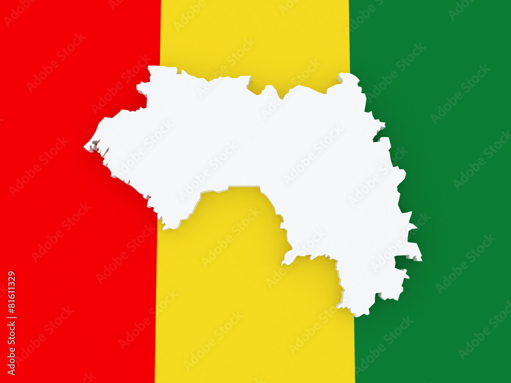 Map of Guinea.