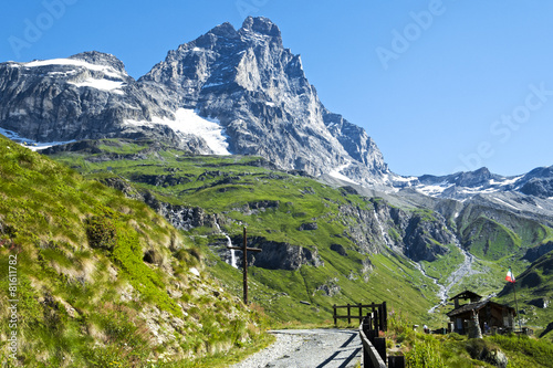 Landscape on the mountain Cervino