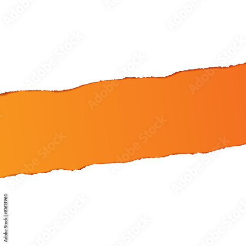 Ripped Paper - Orange