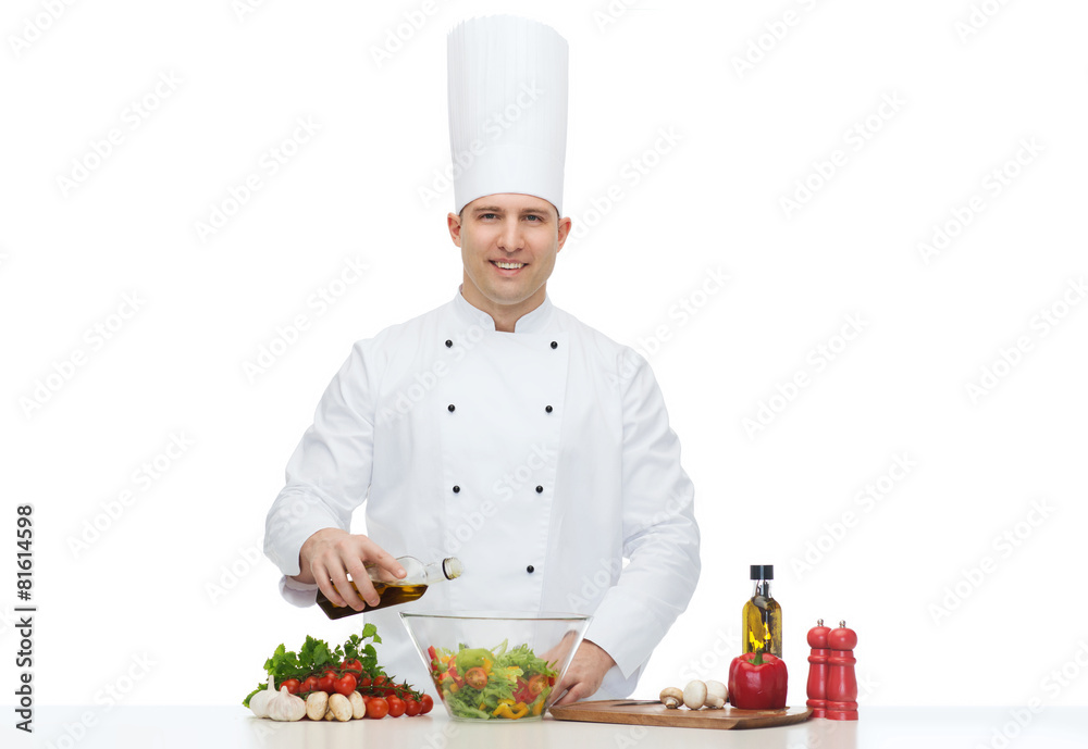 happy male chef cook cooking food happy male chef cook cooking food
