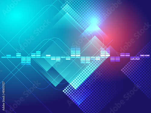 blue technology background vector illustration
