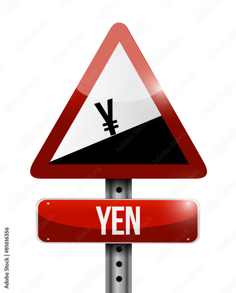 yen currency price falling warning sign yen currency price falling warning sign