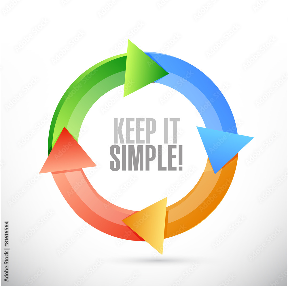 keep it simple cycle sign illustration design keep it simple cycle sign illustration design