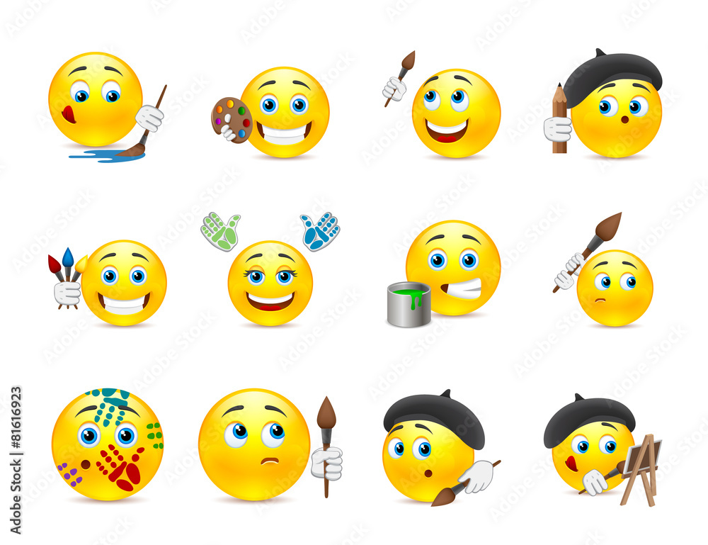 Obraz premium Smilies artists