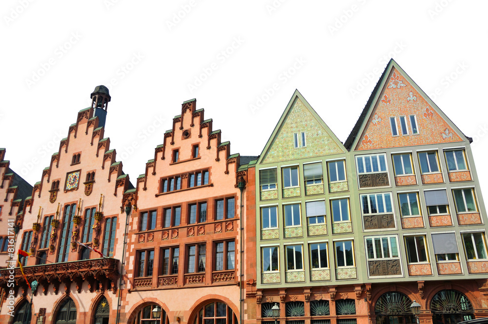 Eastern facade of the Romer in Frankfurt