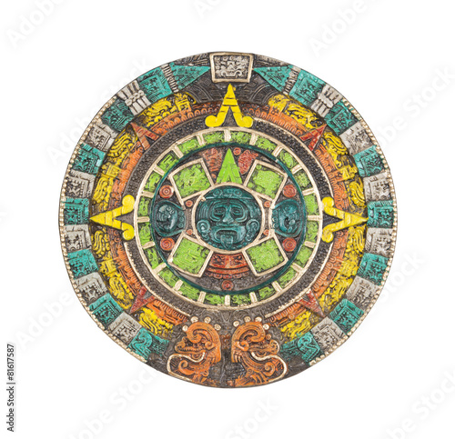 Mayan calendar. Ancient religious symbol in Mexico.