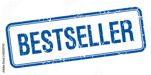 bestseller blue square grungy vintage isolated stamp