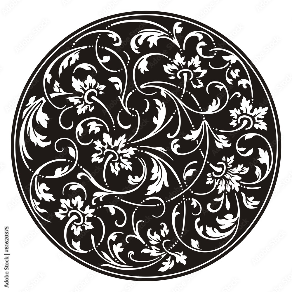 Black ornament vector Black ornament vector