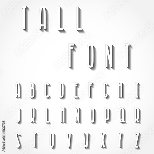 Tall font