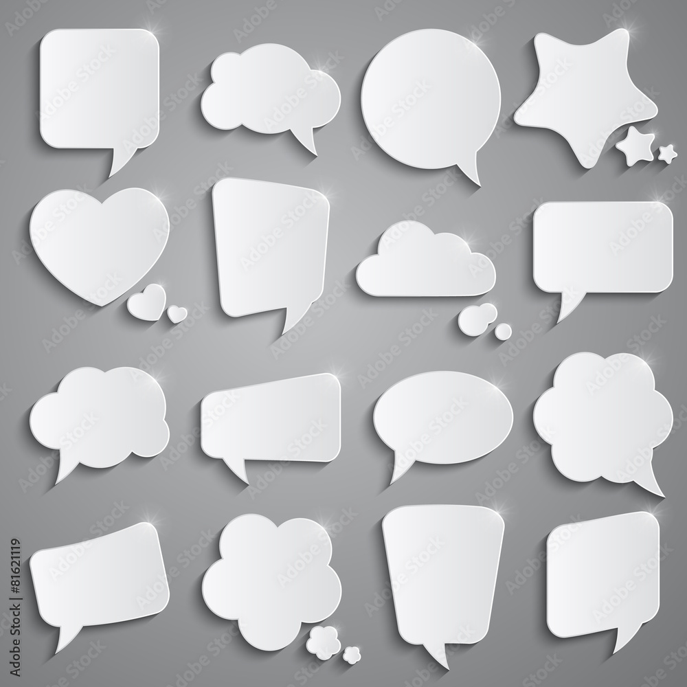 Set of speech bubbles Set of speech bubbles