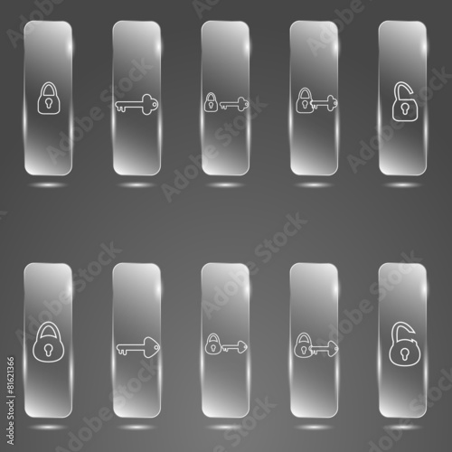button keys and lock
