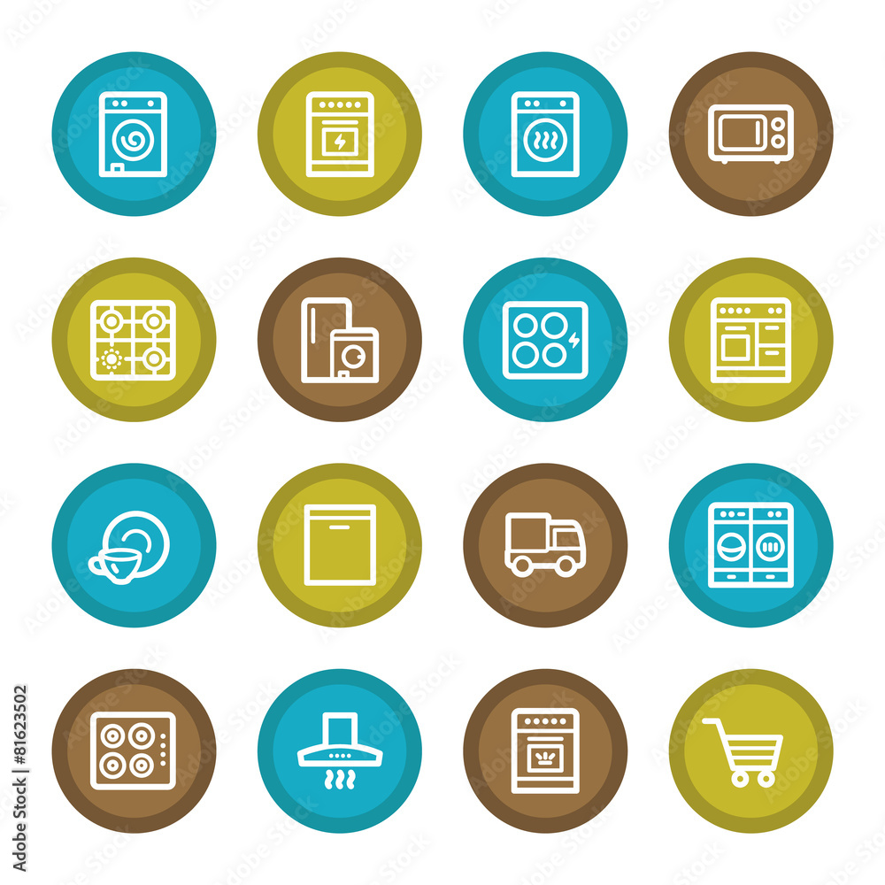 Kitchen Appliances Web Icons Kitchen Appliances Web Icons