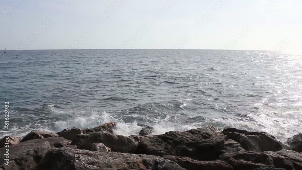 Ocean surface with rocks Ocean surface with rocks