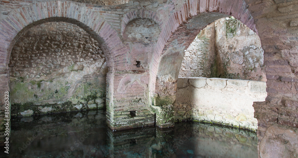 ruins of an early Christian baptistery perfectly preserved