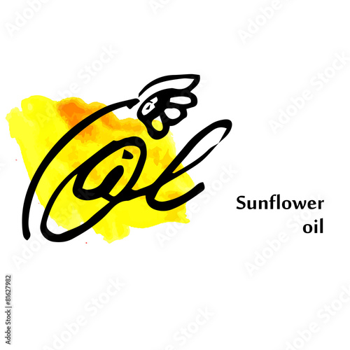 Design element sunflower oil
