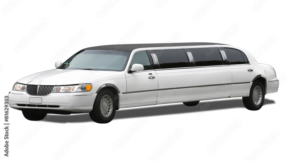 stretch limousine incl. clipping path